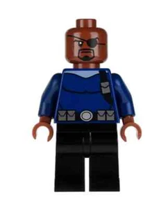 LEGO Marvel 76004 Spider-Man Cycle Chase NICK FURY Minifigure Figure w/ Gun New - Picture 1 of 4