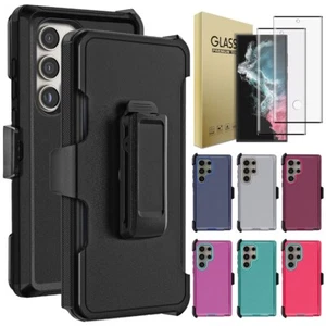 For Samsung Galaxy S22/S22+/S22 Ultra 5G Case Heavy Cover Clip Screen Protector - Picture 1 of 59