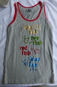Dr Suess One Fish Two Fish Childrens Size Medium Tank Top Universal Orlando NEW - Picture 1 of 3