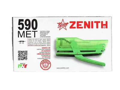 Cucitrice Spillatrice a Pinza in Metallo Zenith 590 MET Colore Verde con Punti - Immagine 1 di 2