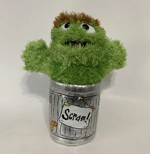 Sesame Street Oscar The Grouch  Scram! 10” Plush Toy Gund 2010 - Picture 1 of 7