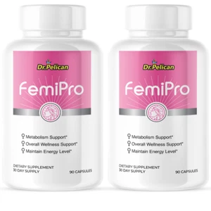 FemiPro-Menopause Balance Support/Women's Health- 2 Bottles- 180 Capsules - Picture 1 of 5