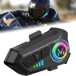 FEYA Motorcycle Helmet Speakers - Super Long Battery Life, Motorbike Headset Sin - Picture 1 of 8