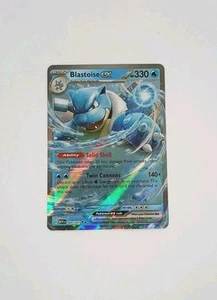 Pokémon TCG Karte Blastoise ex 009/165 Scharlachrot Violett 151 - Bild 1 von 4