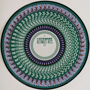 ROD STEWART Ultimate Hits limited and hand-numbered 2LP Zoetrope Picture Disc - Picture 1 of 4