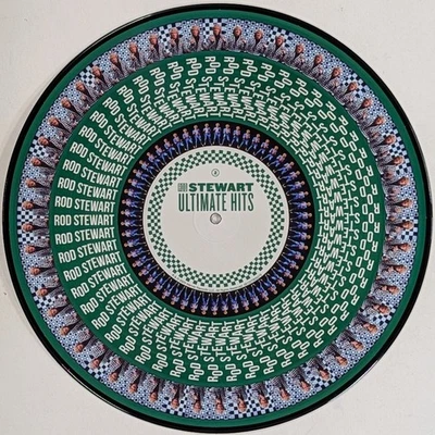 ROD STEWART Ultimate Hits limited and hand-numbered 2LP Zoetrope Picture Disc - Image 1 of 4