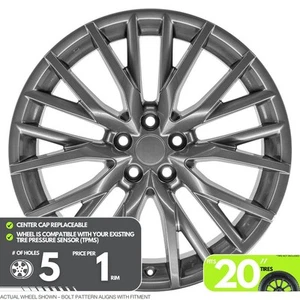 20inch Silver Alloy Wheel Rim for Lexus RX350, OE46JQ1 20x8 5x114.3 5Lug - Picture 1 of 10