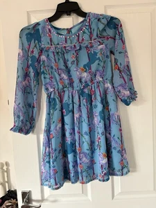Monsoon Age 11 Girls Dress Pretty With Sequin Detail Party Dress - Picture 1 of 6
