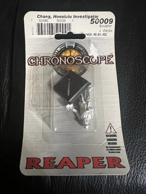 Minifigura cronoscopio Reaper Miniatures Chang, Honolulu Investigator #50009 Foto 1 de 2