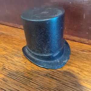 Antique "Pass Around the Hat" Tophat Coin Still Dime Bank Lincoln Tophat - Picture 1 of 5