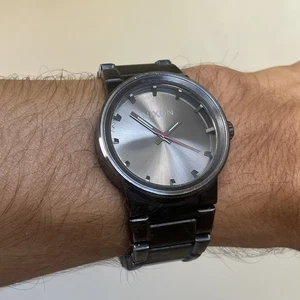 NIXON The Canon Shoot To Thrill 100M Black Stainless Men's Watch Logo Loose - Picture 1 of 17