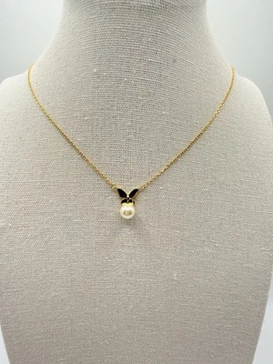 Collar Colgante Kate Spade Oro Arco Perla Regalo Oficina Carrera Femenino Delicado Foto 1 de 3