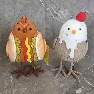 2 Target Sun Squad Bird 2025 Featherly Friends Franky Hot Dog And Sprinkles EUC - Picture 1 of 9