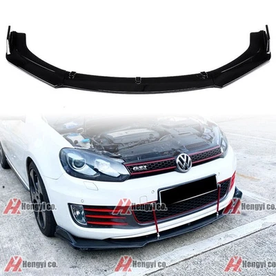Diffusor  Frontlippe für  Golf 6 GTI GTD VI ABS Frontspoiler Lippe Glanz - Bild 1 von 4