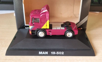 Tracteur routier violet Herpa PC-110105 MAN F90 19 502 emballage d'origine 1:87 - Photo 1/4
