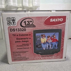 Sanyo Retro Gaming CRT TV Vintage Television 13" Screen DS13320 Brand New In Box - Picture 1 of 9