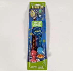 Firefly Lightup 1 Min Timer Toothbrush For Kids w/ Suction Cup Base Soft 5 Packs - Picture 1 of 3