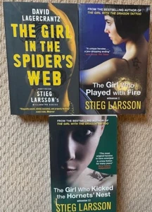 3 X Stieg Larsson Millennium Trilogy Paperback Books Bundle Girl Dragon Tattoo - Picture 1 of 1