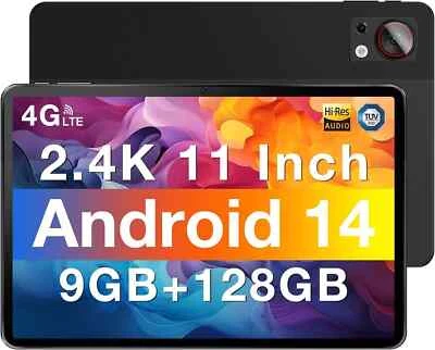 DOOGEE T30SE Android 14 Tablet, 2.4 K 11 Inch Tablet 9GB+128GB 8580mAh 4G LTE - Image 1 of 4