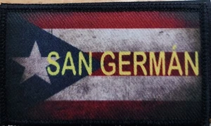 Parche Bandera de Puerto Rico San Alemán con Sujetador Marca VELCRO® Camuflaje - Imagen 1 de 1
