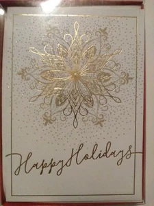 American Greetings Christmas Cards 16 Cards & Envelopes Happy Holidays - Picture 1 of 2