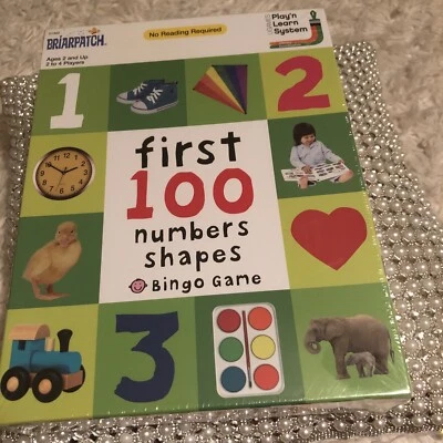 Kids Bingo Game Numbers ,Shapes Briarpatch Home Educational Fun Free🎁 New Seal - Image 1 of 4
