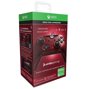 XBOX One & Windows Crimson Red PDP Gaming Wired Controller - NEW Damaged Box - Picture 1 of 8