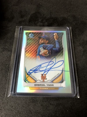 Gabriel Ynoa 2014 Bowman Chrome Refractor Autograph - Image 1 of 2