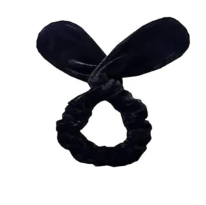 Soft Towel Hair Band Wrap Headband Make Up Bath Spa Face Wash No Heat Curl Black - Picture 1 of 5