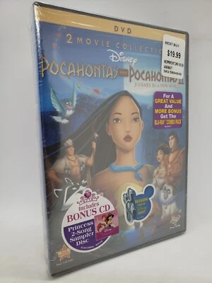 Pocahontas DVD Double Feature: HTF Bonus CD Version! Brand New Factory Sealed! - Image 1 of 4