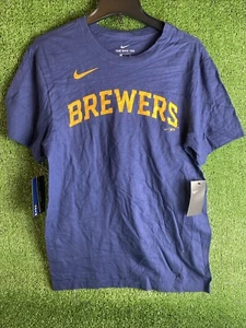 Milwaukee Brewers The Nike T-shirt Men's L Short Sleeve Yelich - Picture 1 of 7