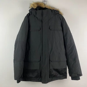 Penfield Ultimate Winter Parka Jacket Mens M Black Faux Fur Hood 60/40 - Picture 1 of 15