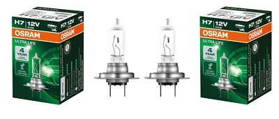 2 x OSRAM ULTRA LIFE H7 12V 55W für SSANGYONG KORANDO KYRON REXTON W RODIUS II - Bild 1 von 3