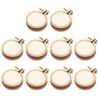  10 Sets Wood Mini Embroidery Stretch Hoops Crossing Stitch Frames