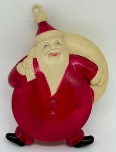 SANTA de Navidad de Colección con Saco de Juguete CELULOIDE Ocupado Japón Sonajero ORNAMENTO - Imagen 1 de 12