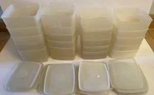 Großes Set 20 TUPPERWARE eckige runde Gefrierbehälter 311 312 mit Deckel - Bild 1 von 2