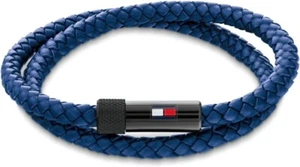 Tommy Hilfiger Jewelry Men's Leather Bracelet Blue - Picture 1 of 4