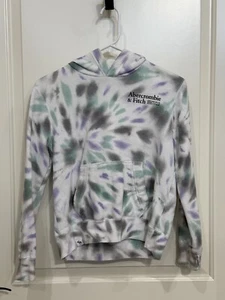 Girls’ Abercrombie Kids Tie Dye Hooded Sweatshirt - Size 11/12 Hoodie - Picture 1 of 3
