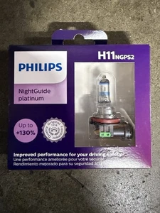 2x-Philips Night Guide Platinum H11 55W Lamp bulbs - Picture 1 of 2