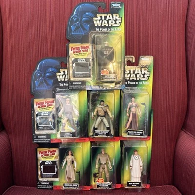 Lot of 7 STAR WARS POWER OF THE FORCE FREEZE FRAME ACTION SLIDE  COLLECTION NEW! - Image 1 of 4