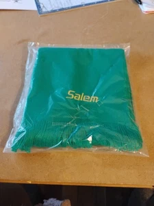 Salem Cigarettes RJRTC Embroidered Logo Scarf 48" Fringe Green Made in France *D - Picture 1 of 5