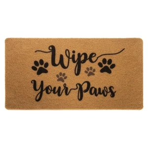 Funny-Welcome-Mats for Front Door Wipe-Your-Paws Dog Doormat Nature Coir Non ... - Picture 1 of 9