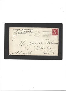 RETURN ADDRESS "The Wabash Railroad Co."  2-18-1901 Detroit, MI. to Oberlln, OH. - Picture 1 of 2