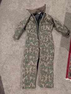 Vintage 90s Mossy Oak Made In USA Camo Hunting Coveralls Men’s Size Med.Reg. - Picture 1 of 8