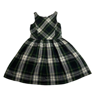 Polo Ralph Lauren Girls Sleeveless Tartan Cotton Twill Dress Size 10 NEW Preppy - Picture 1 of 11