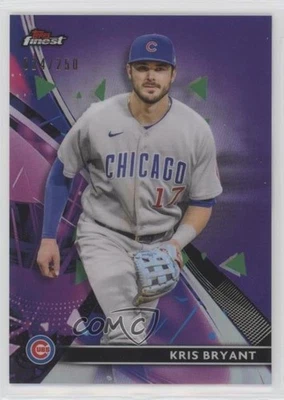 2021 Topps Finest Purple Refractor /250 Kris Bryant #34 - Image 1 of 2