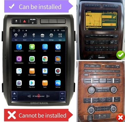 Radio de coche para Ford F150 2009-2012 estilo Tesla estéreo GPS navegación 12.1 Apple Carplay Foto 1 de 4
