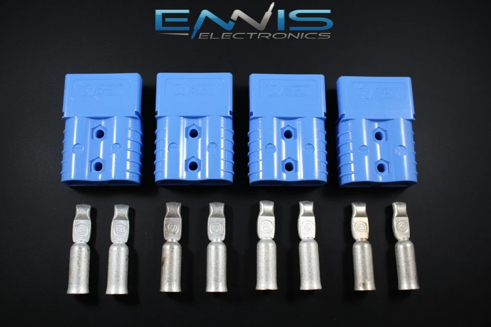 4PCS ANDERSON POWER CONNECTORS SB120 4 GAUGE AWG BATTERY QUICK DISCONNECT - Image 1 of 4