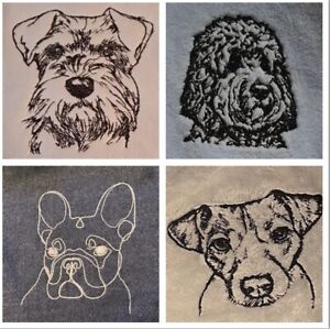 Embroidered Personalised Dog Blanket. Lots Of Breeds Available! FREE POSTAGE