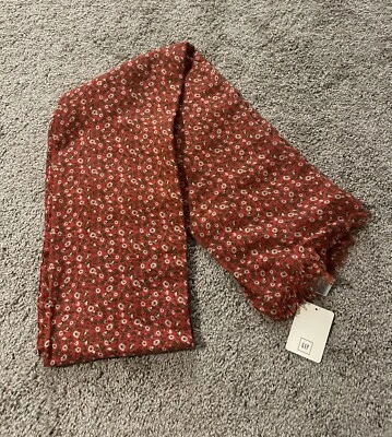 Bufanda floral de gran tamaño 60 % lana merino/40 % algodón GAP para mujer Foto 1 de 4